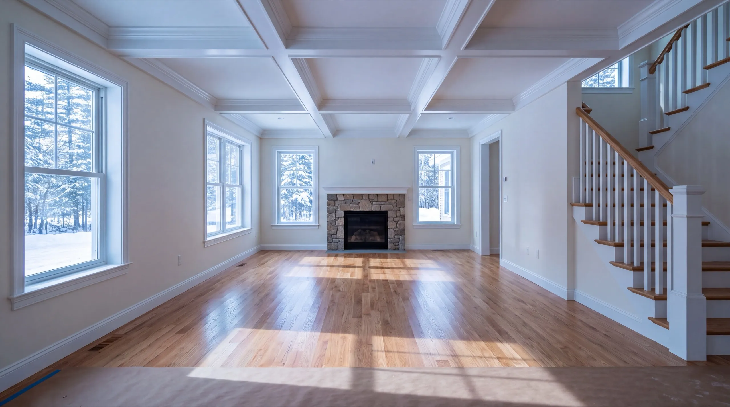 general contractor walking a Vassalboro homeowner through a finished project