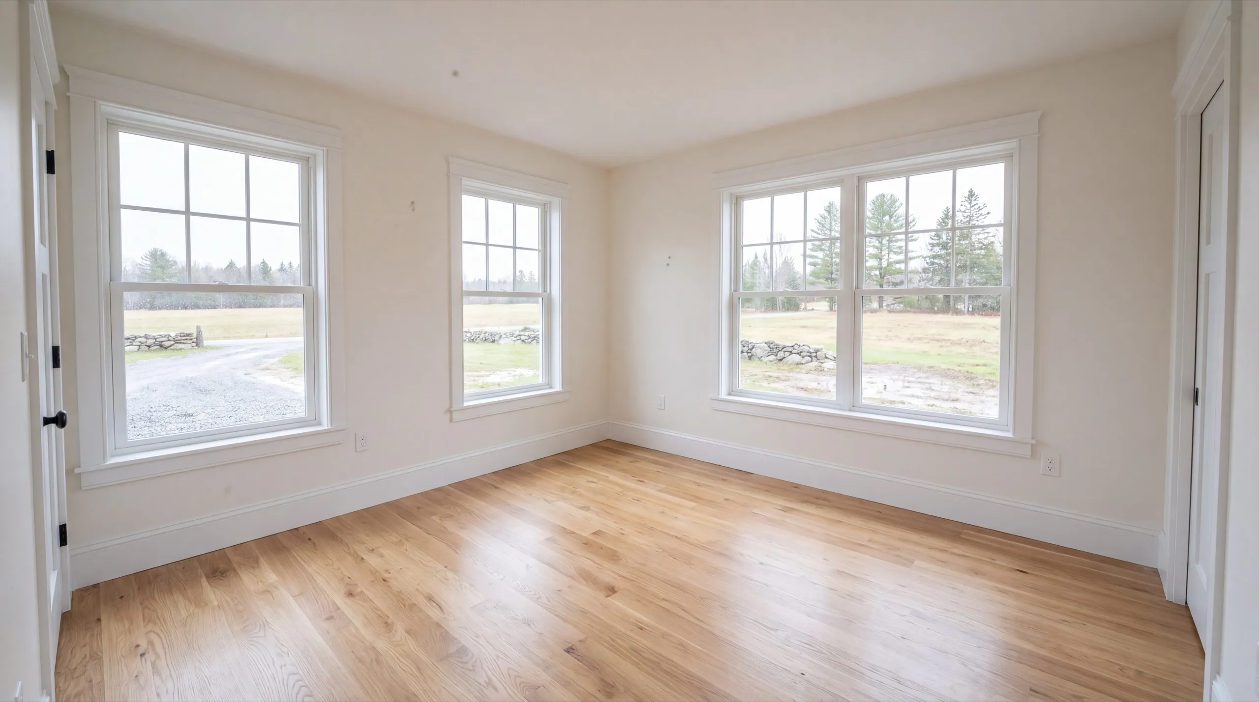 general contractor walking a Whitefield homeowner through a finished project