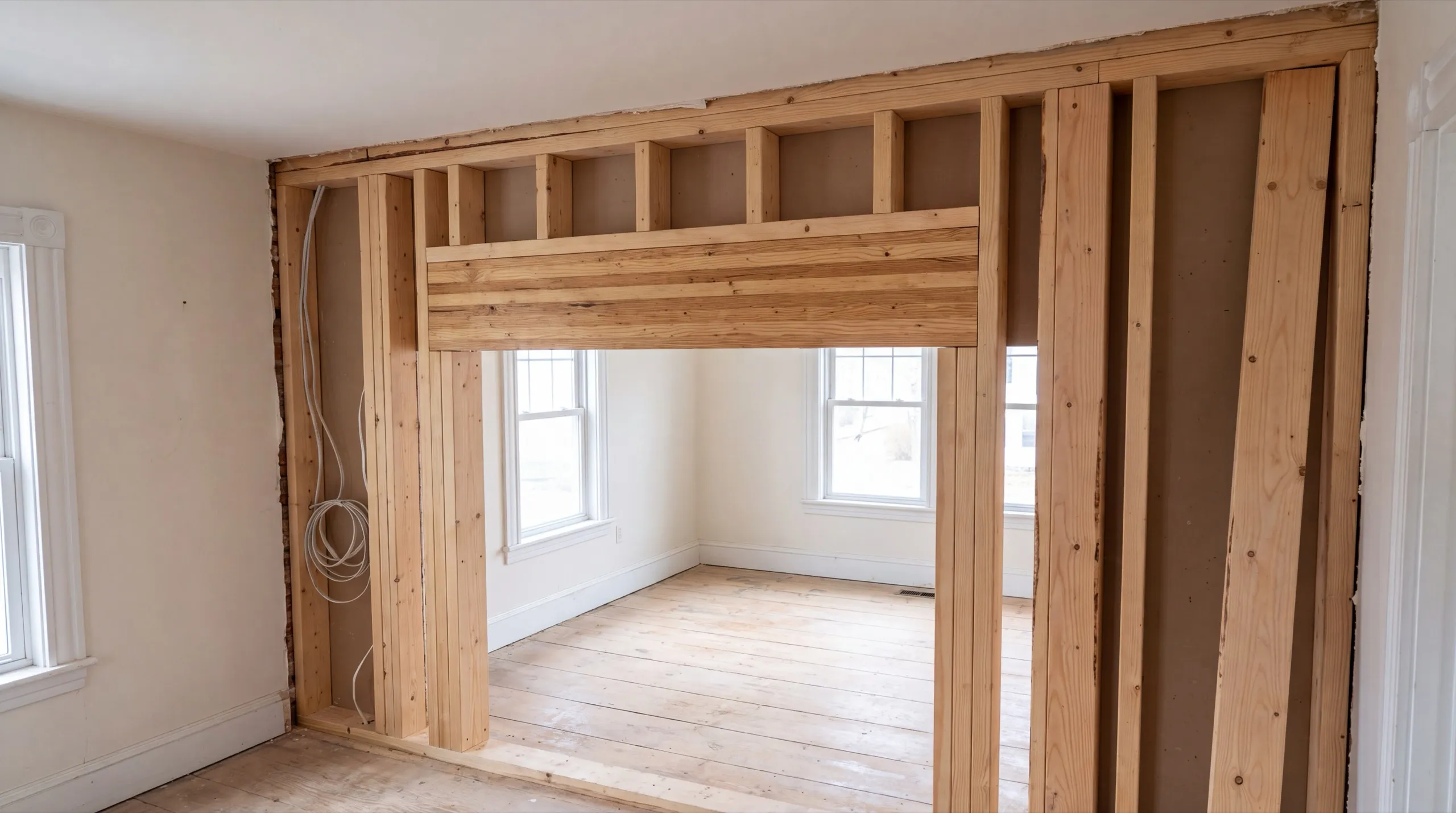structural framing change during an Augusta whole-home remodel