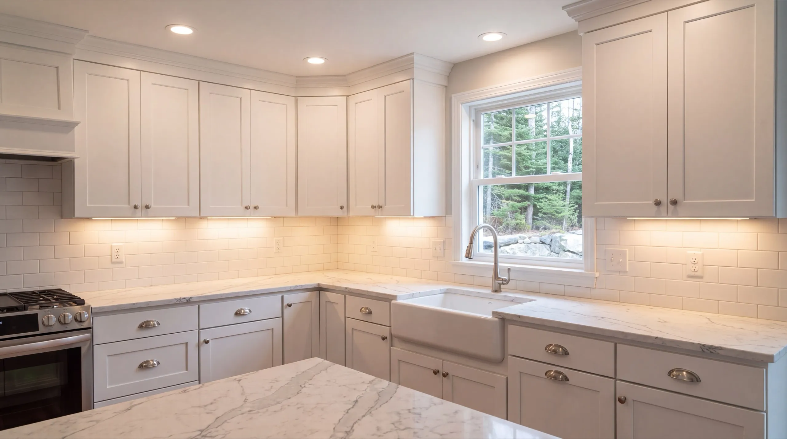 kitchen remodel in a wooded-lot Dresden home