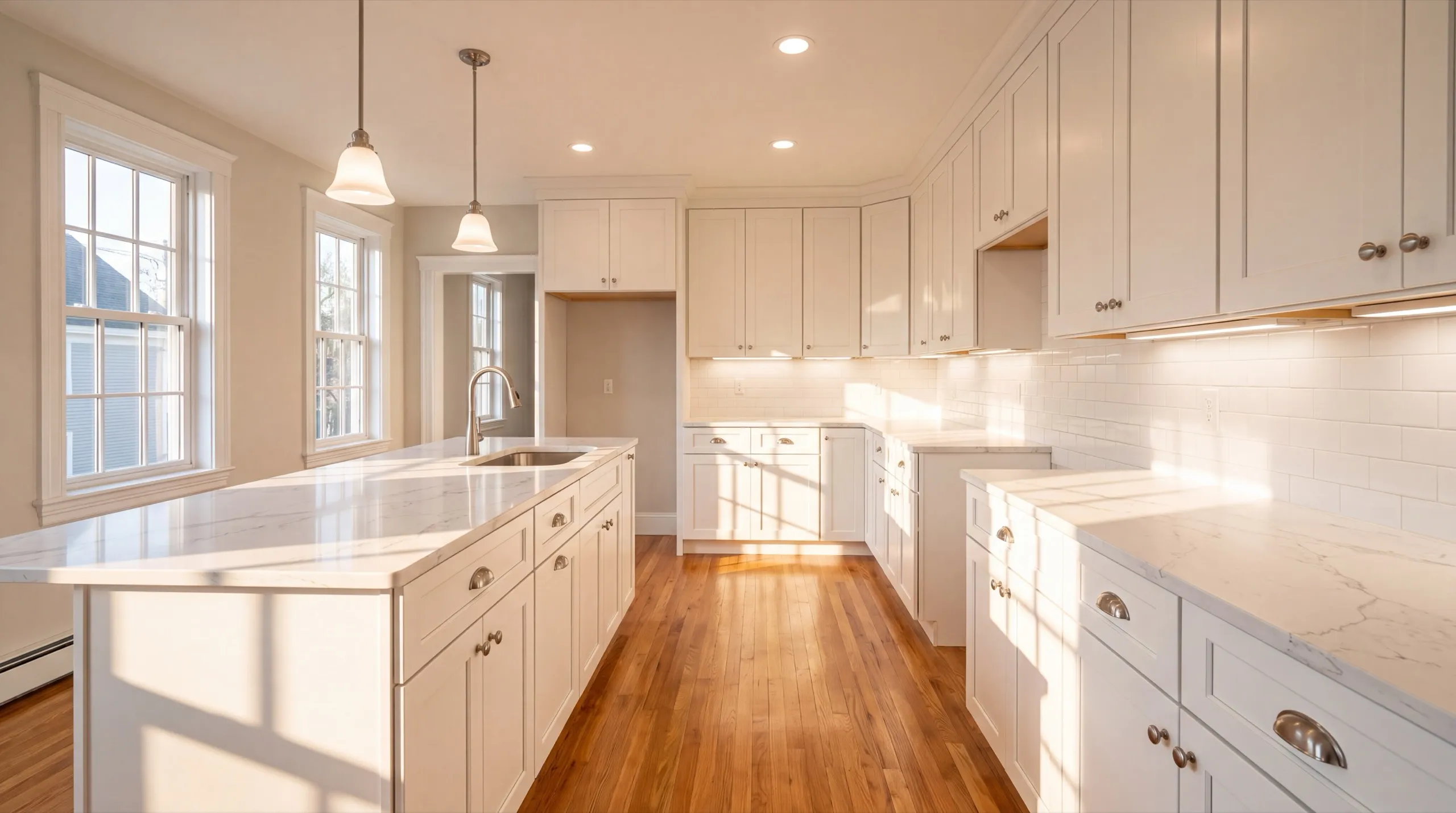 kitchen remodel in a historic Hallowell home