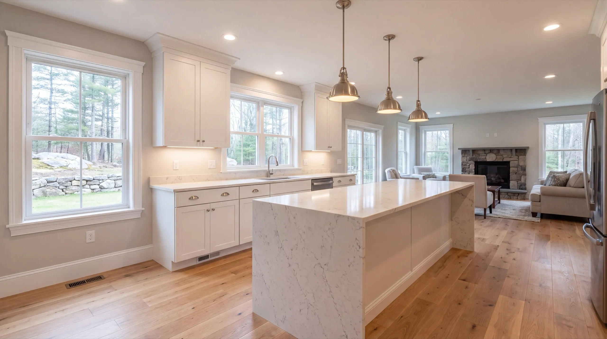 remodeling in Litchfield, ME, kitchen renovation in progress