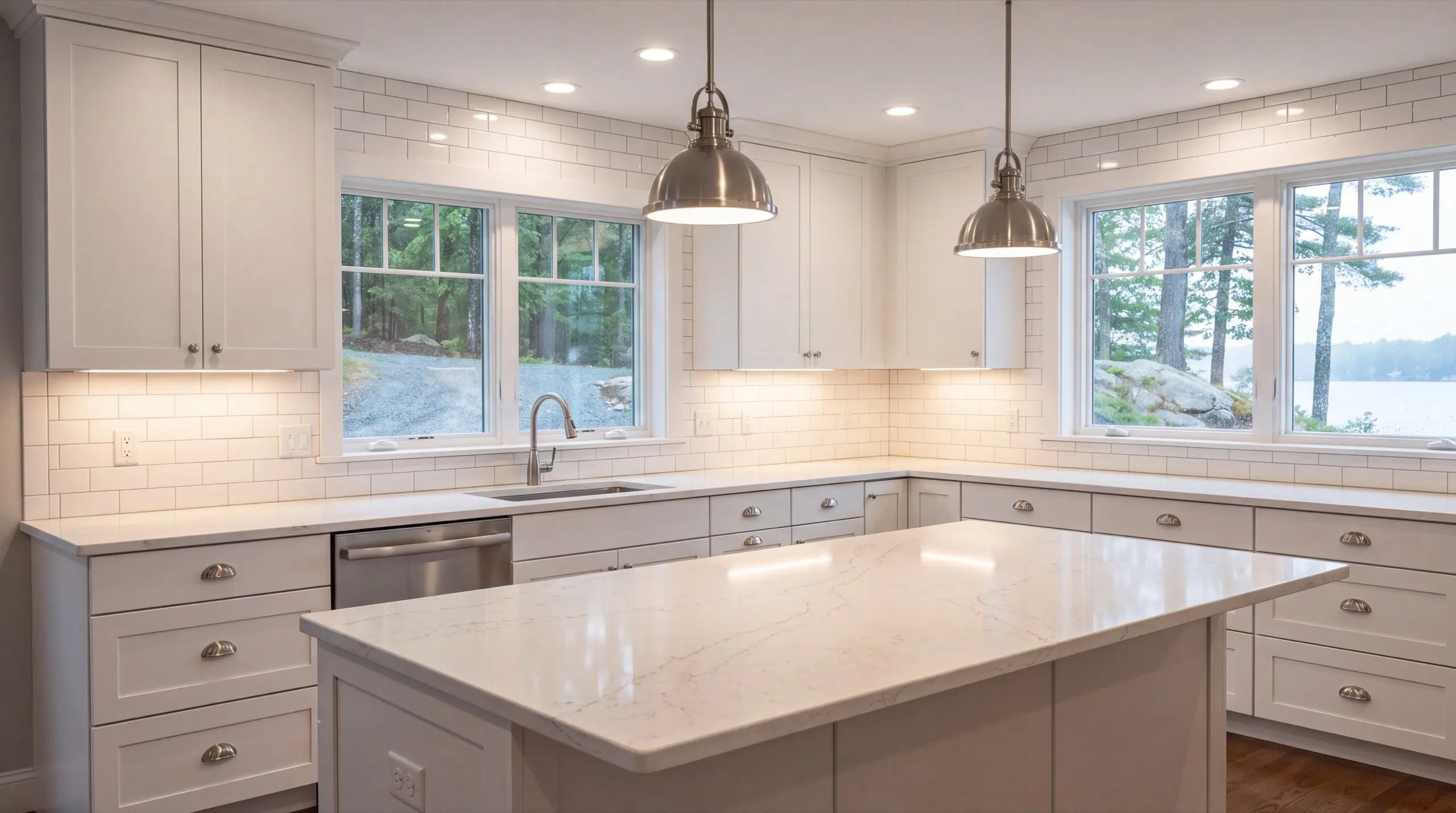 kitchen remodel in a Manchester lake home