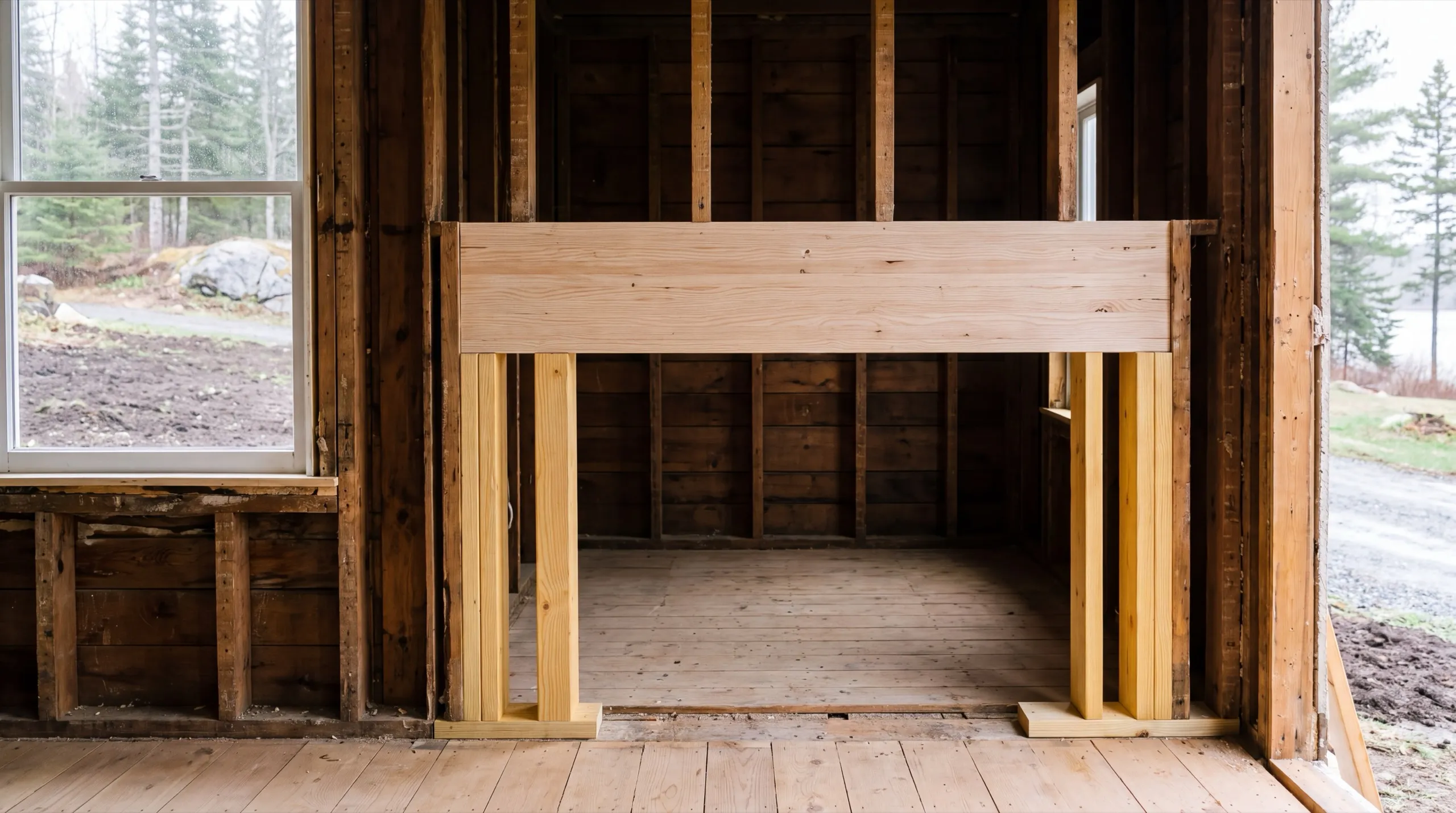structural framing change during a Pittston whole-home remodel