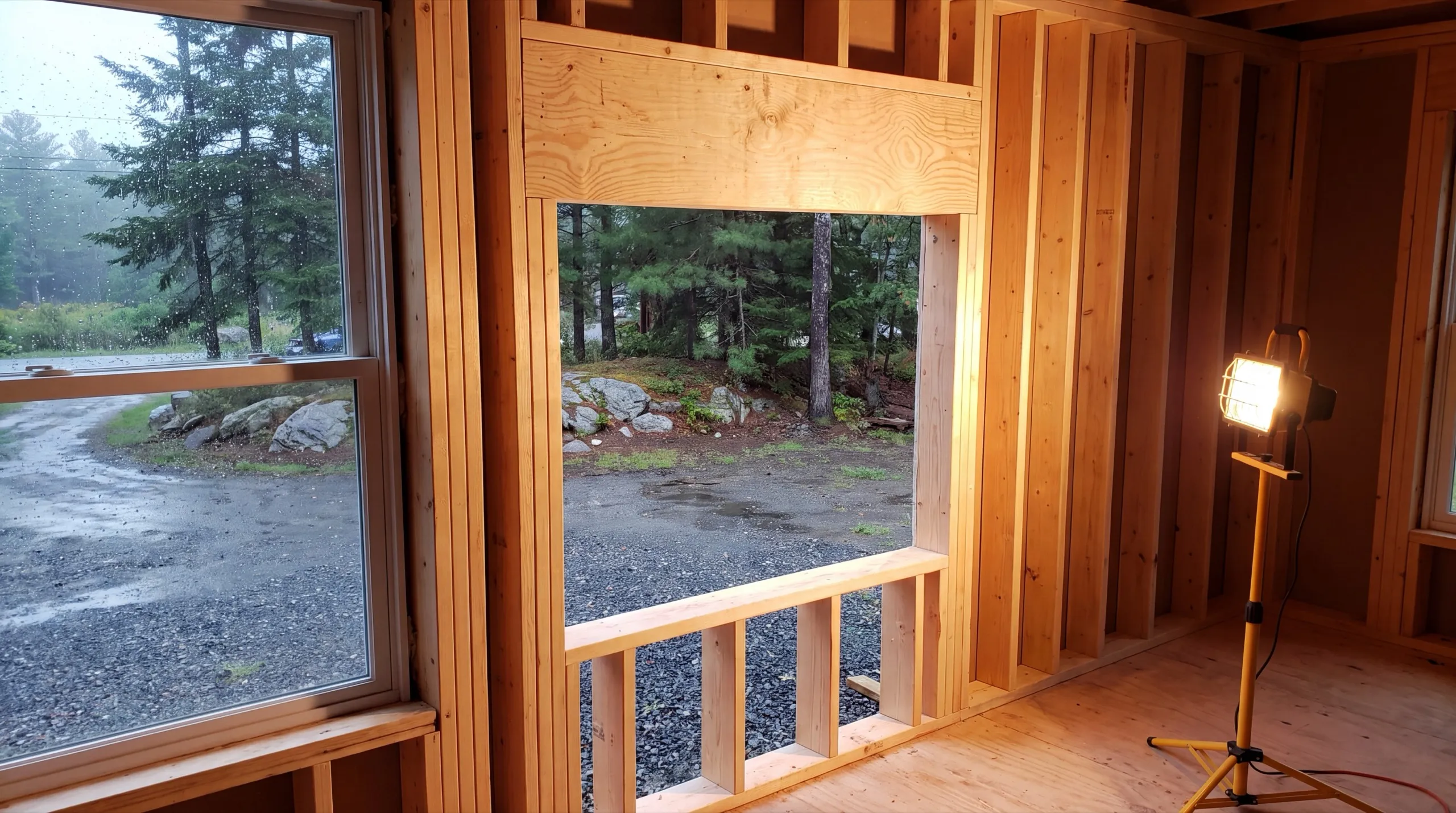 structural framing change during a Vassalboro whole-home remodel
