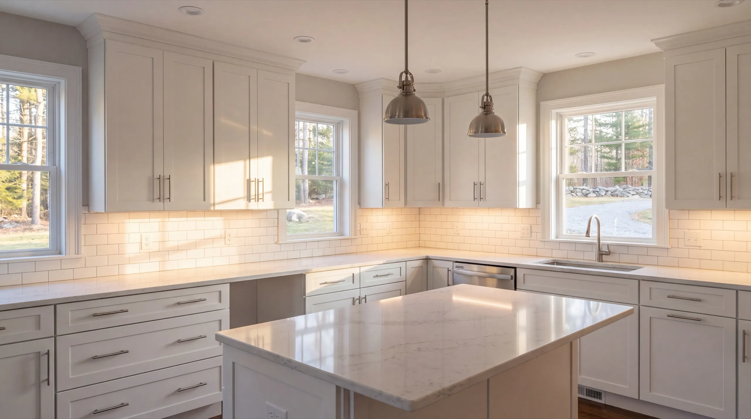 kitchen remodel in a West Gardiner home