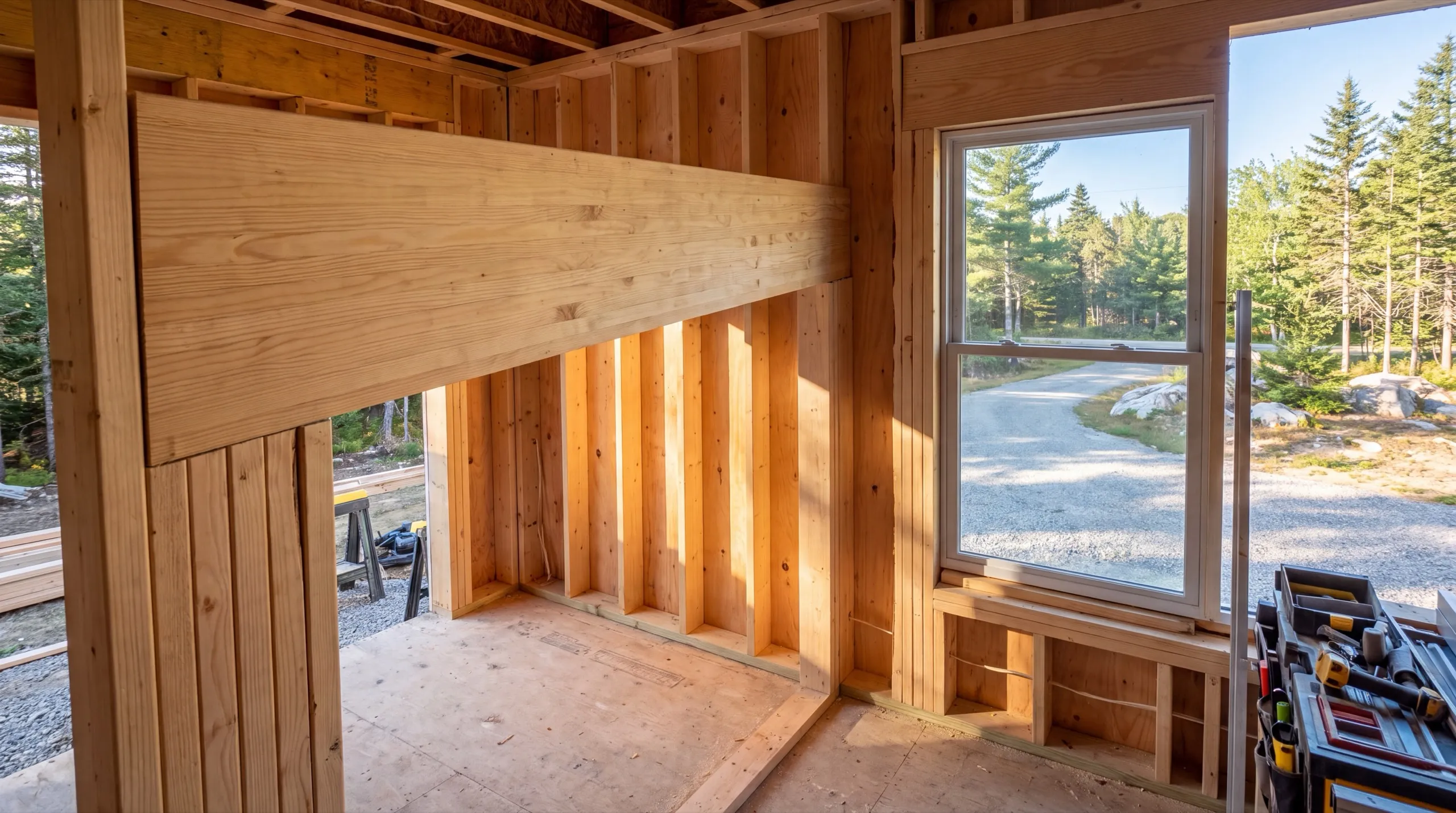 structural framing change during a West Gardiner whole-home remodel