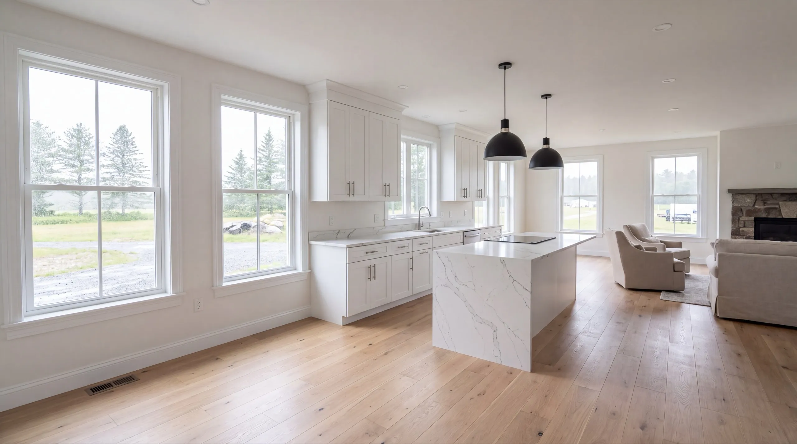 remodeling in Windsor, ME, kitchen renovation in progress
