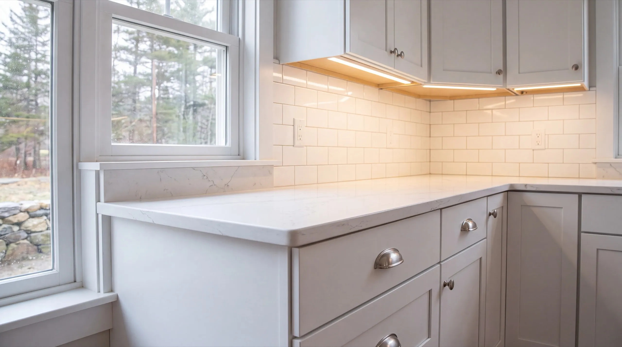 kitchen remodel in a Wiscasset village home