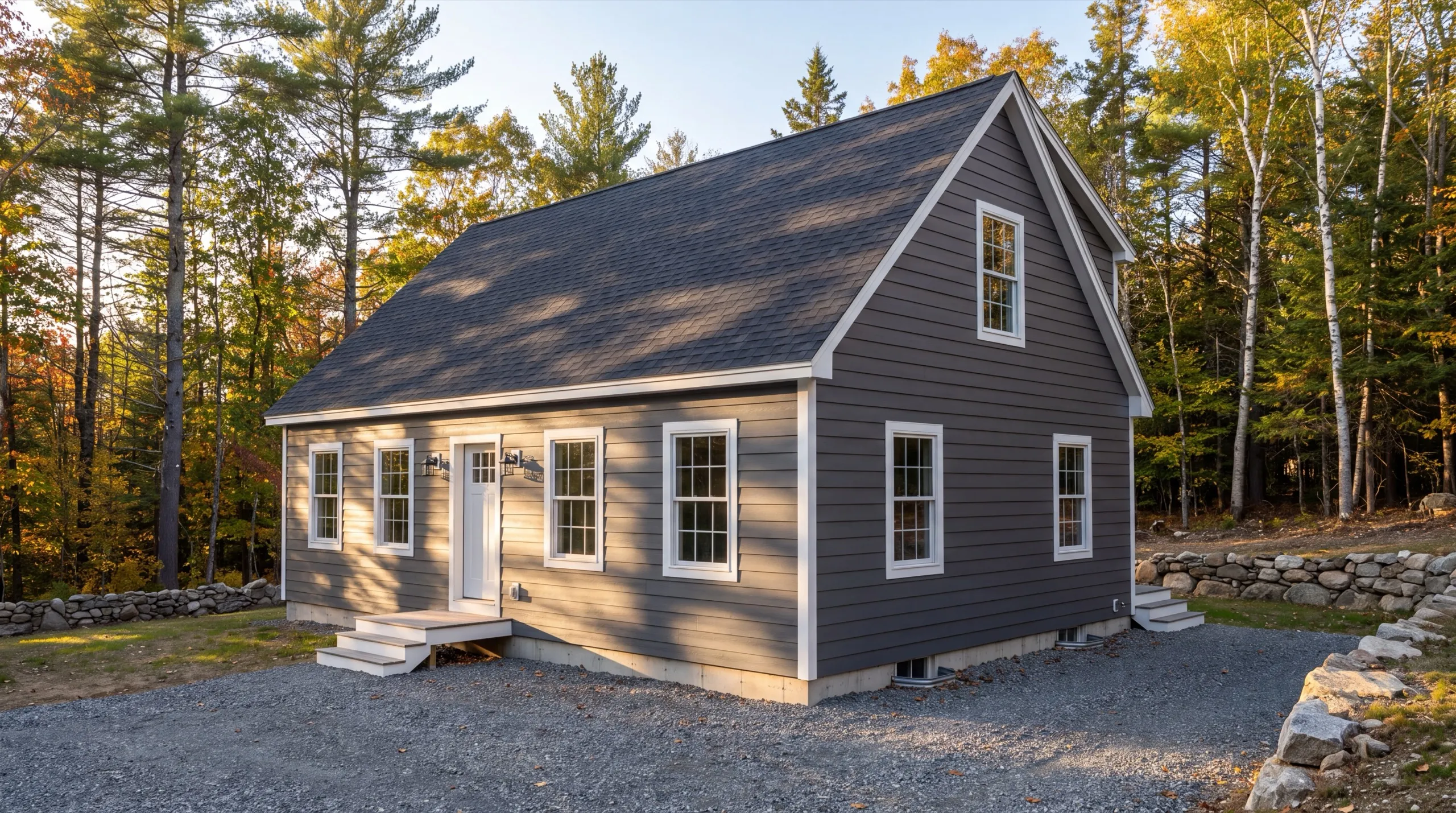 siding contractor in Dresden, ME installing fiber-cement siding