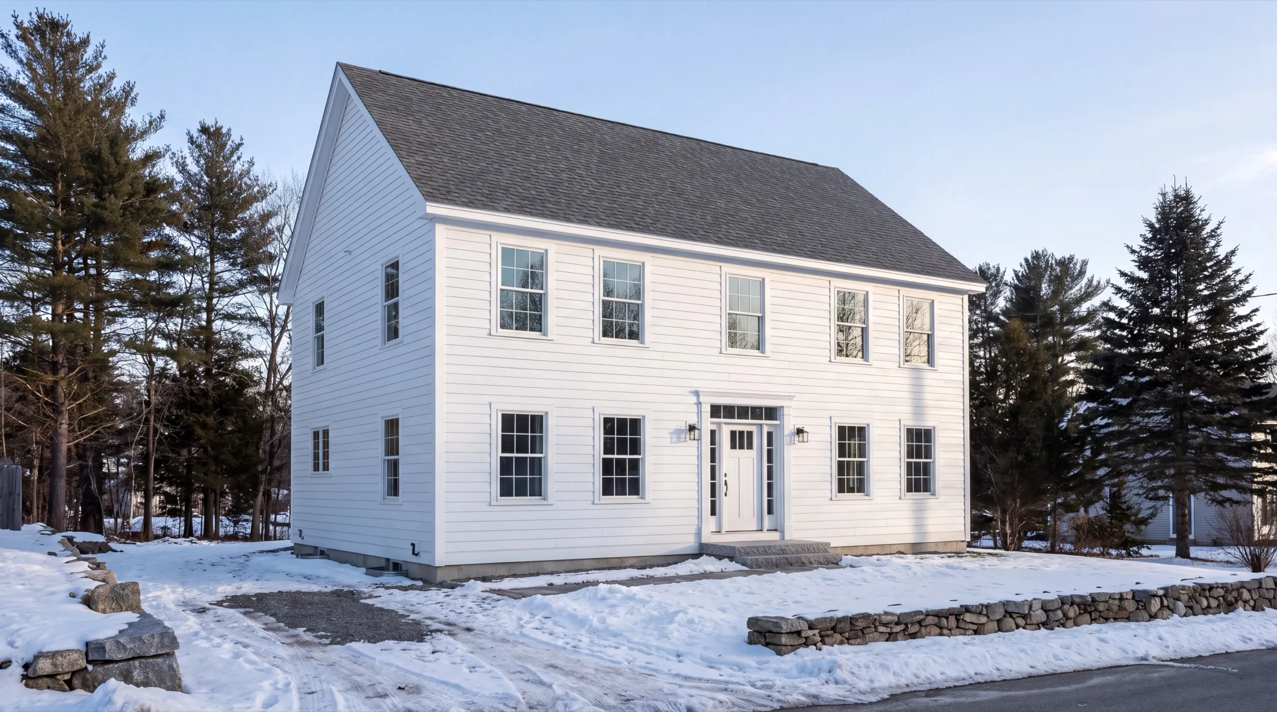 finished siding exterior on a Hallowell home