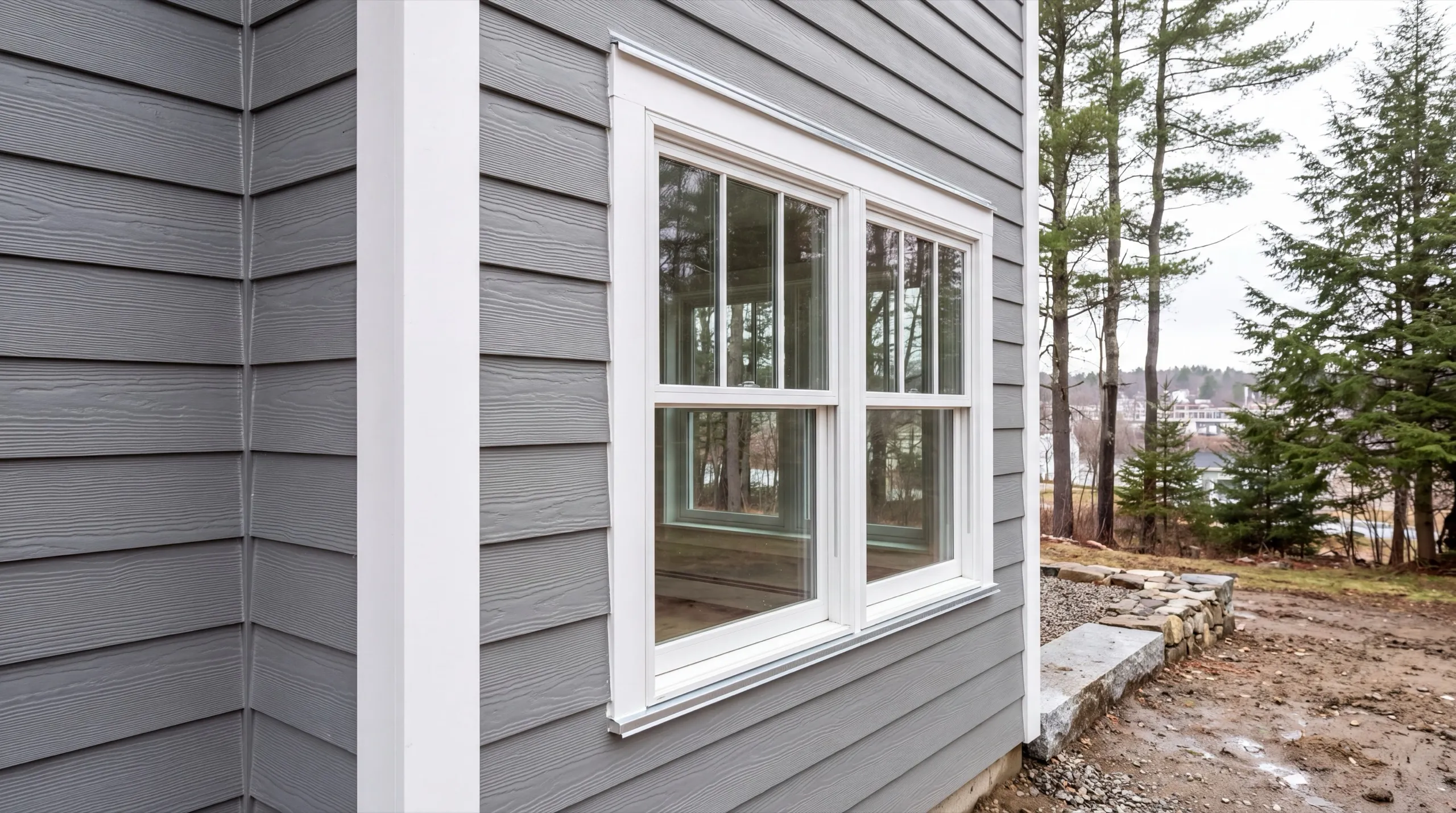 trim and flashing detail on a Hallowell siding job