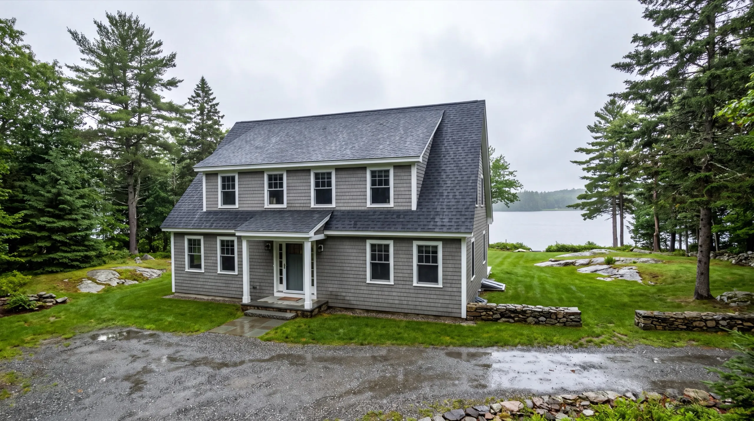 siding contractor in Jefferson, ME installing fiber-cement siding