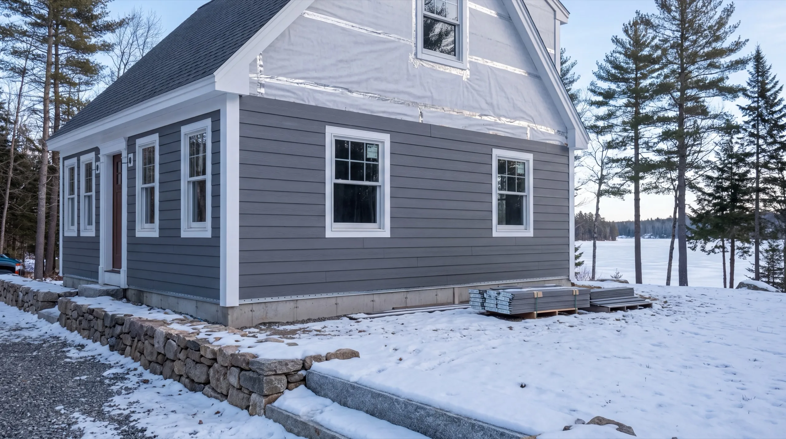 new siding installation in progress in Jefferson