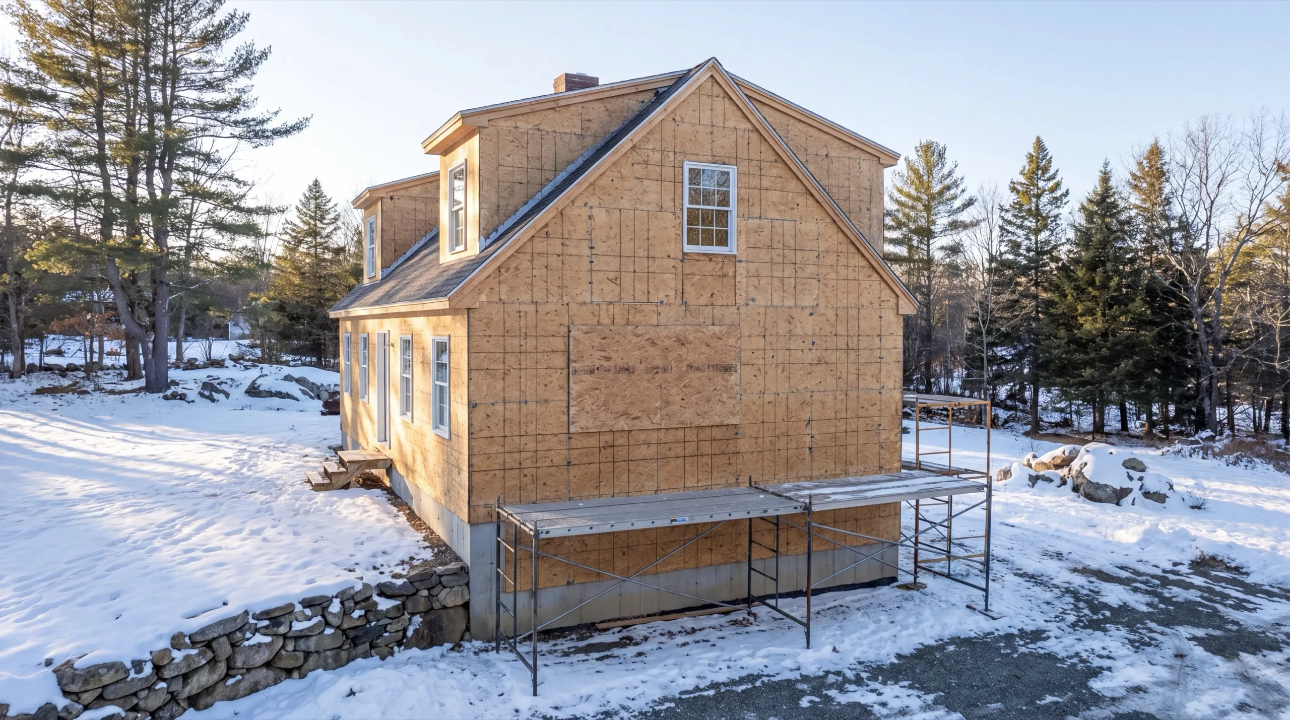 old siding removal on a Litchfield home