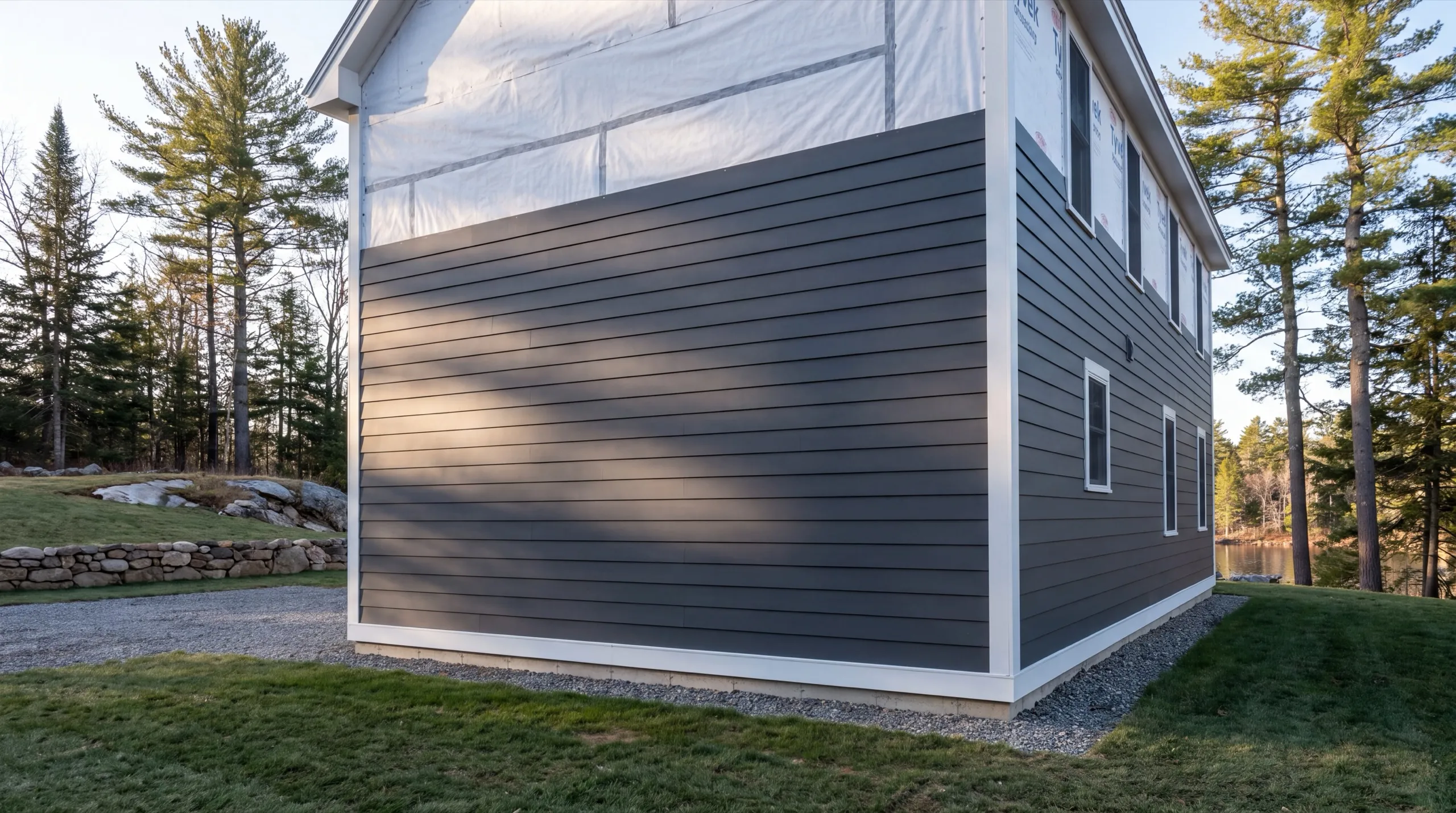new siding installation in progress in Pittston