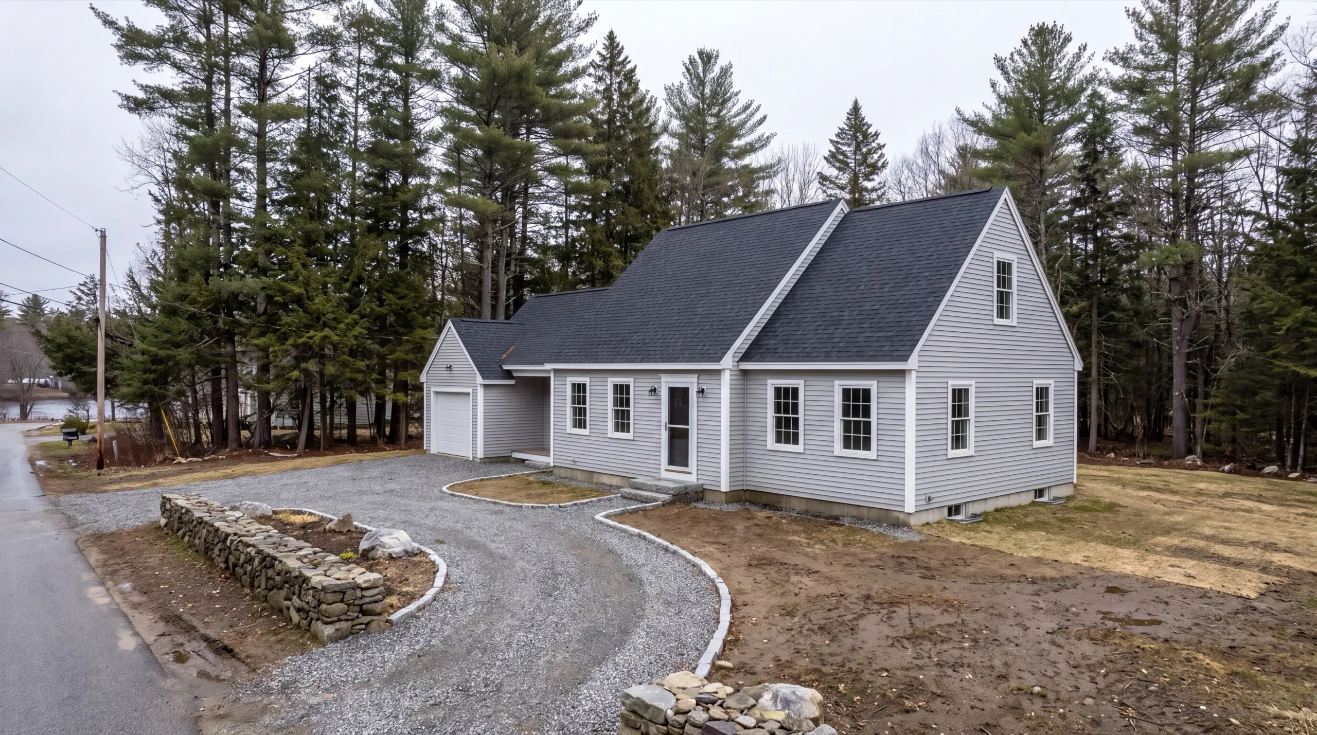 siding contractor in Randolph, ME installing fiber-cement siding