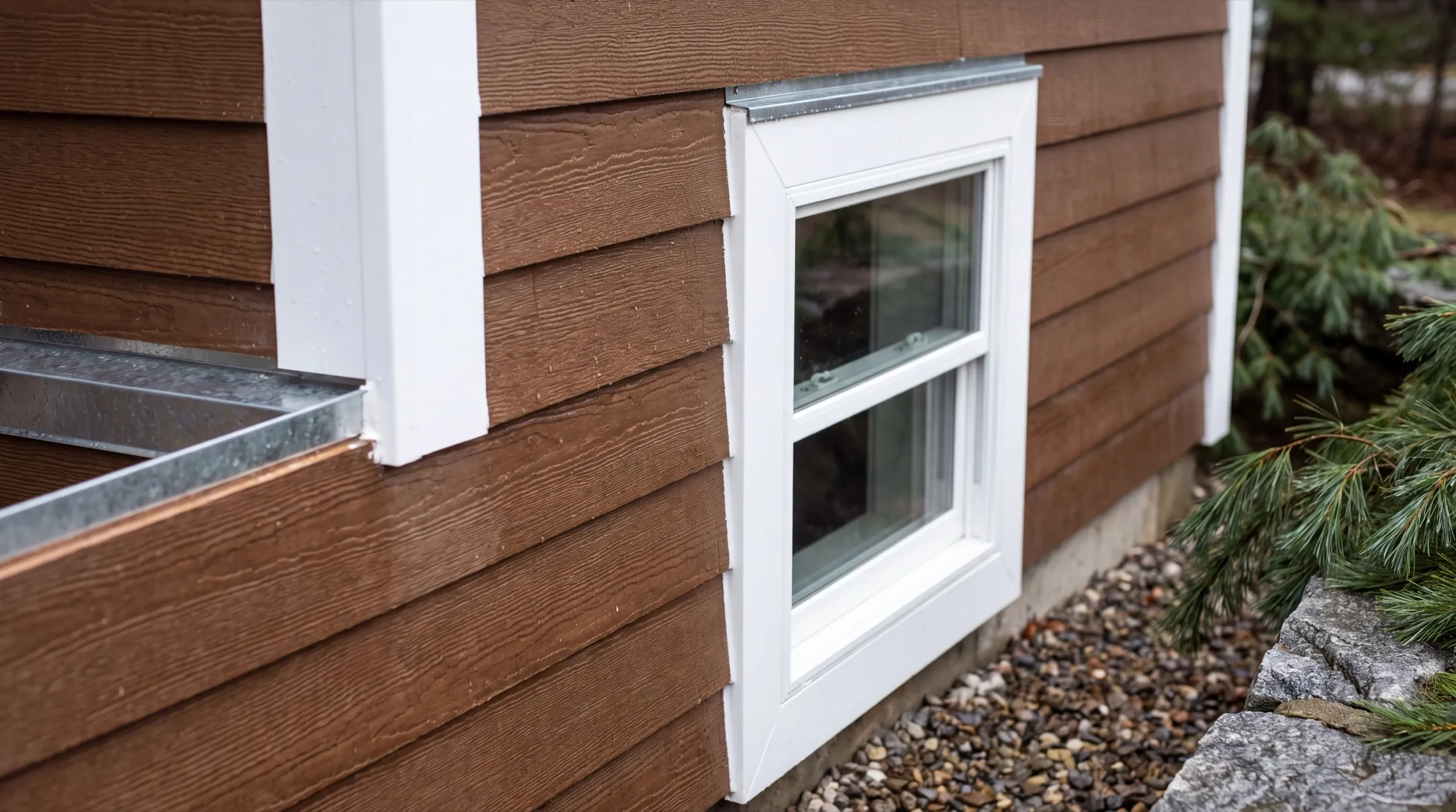 trim and flashing detail on a Randolph siding job