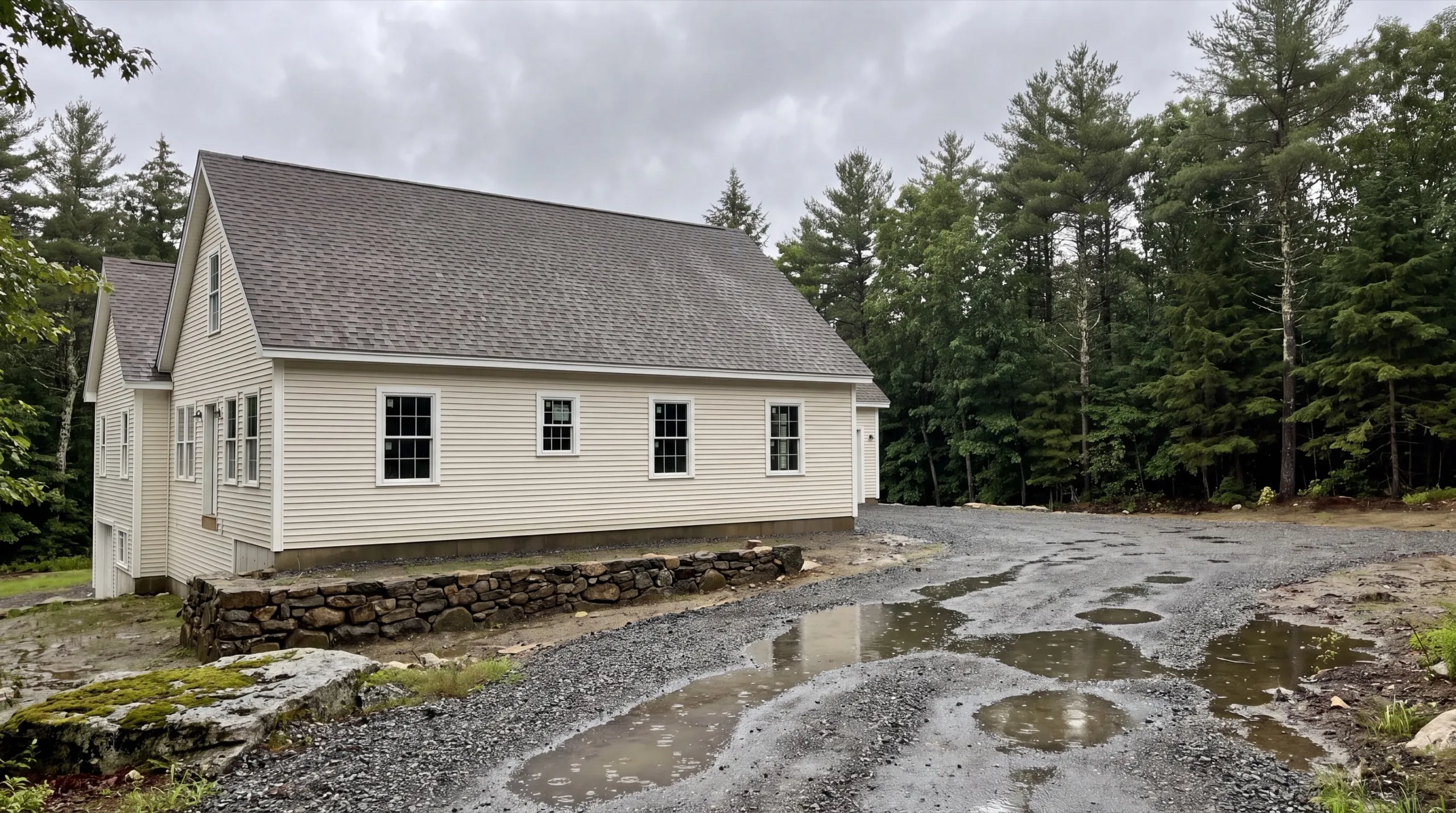 siding contractor in Richmond, ME installing fiber-cement siding