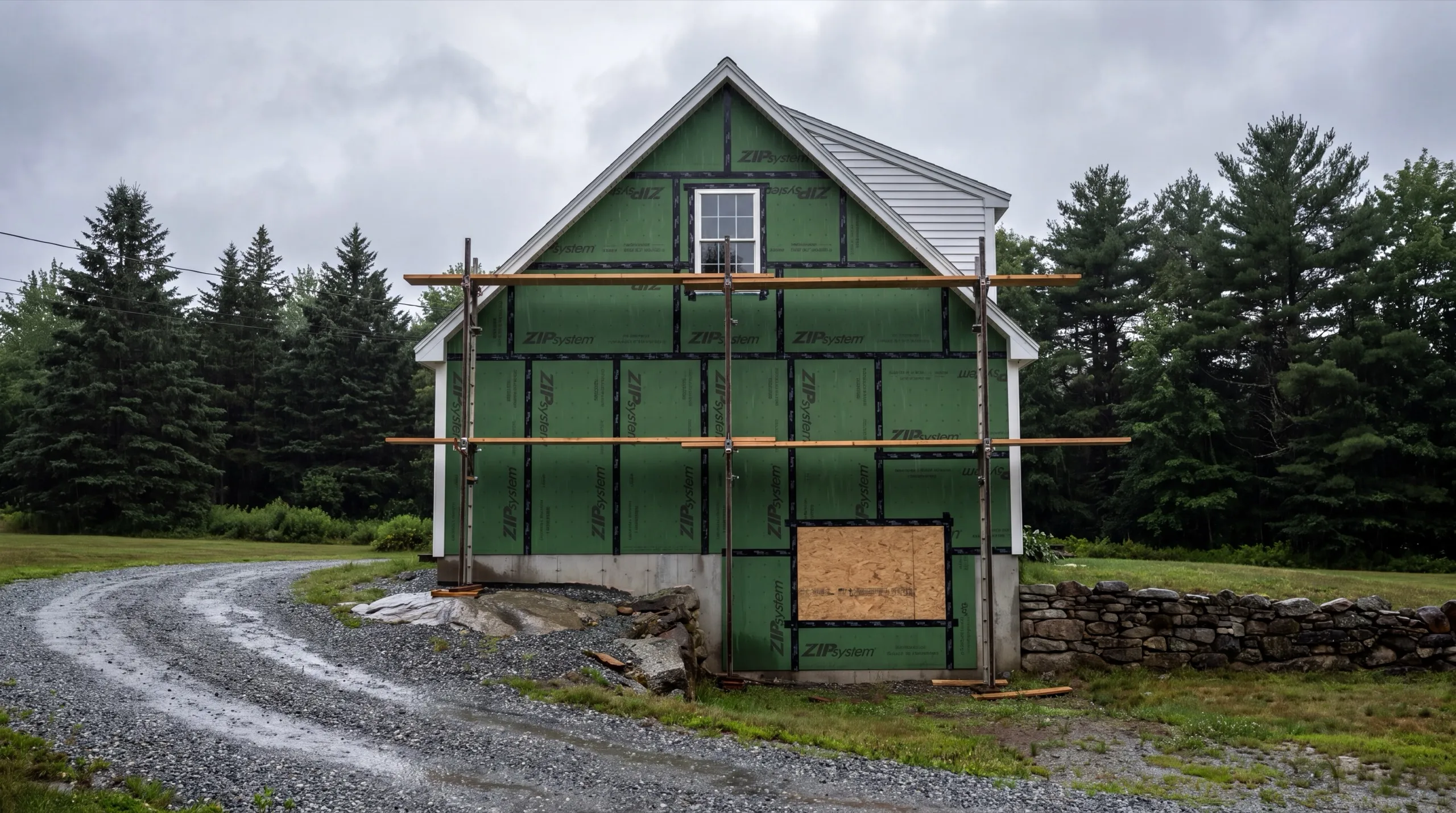 old siding removal on a Vassalboro home