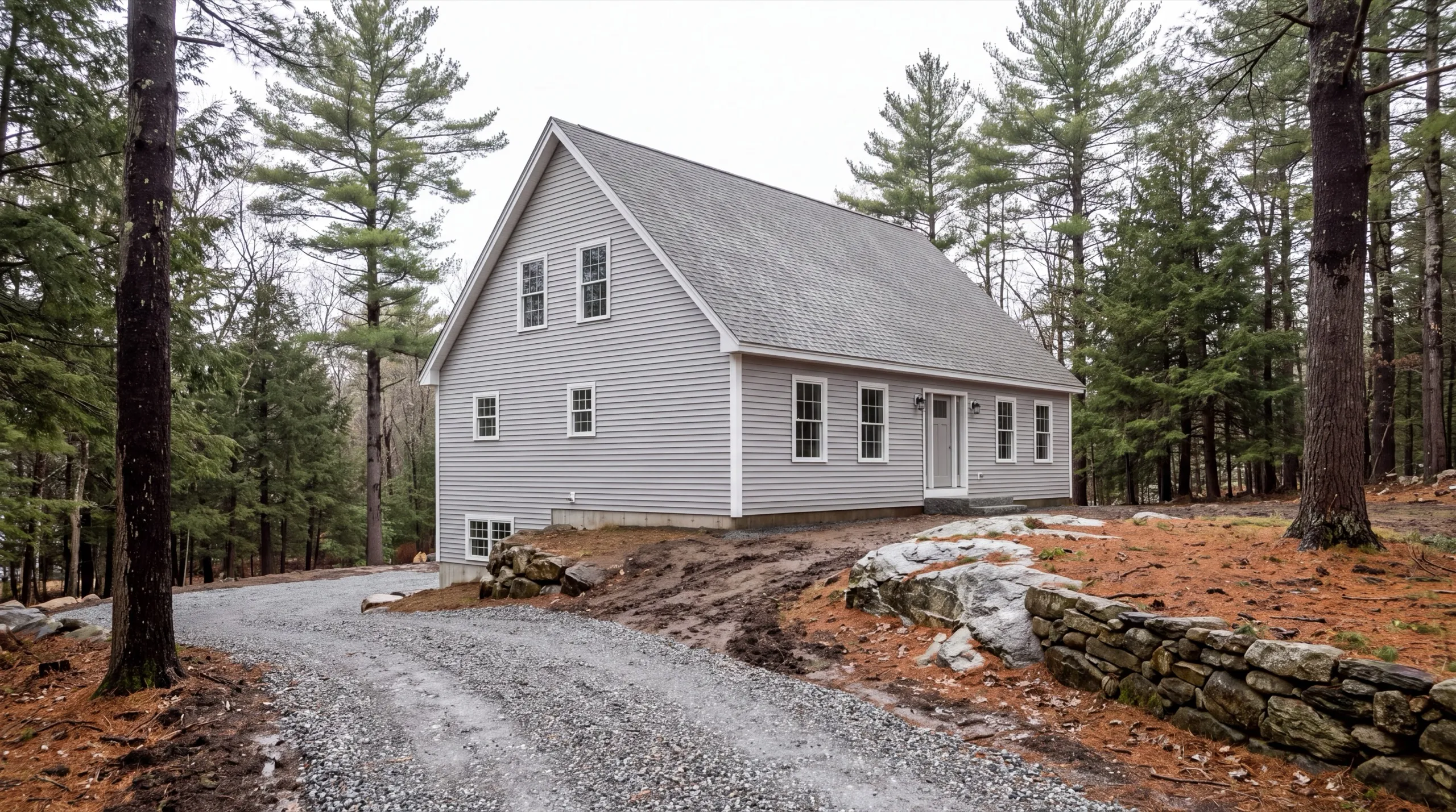 siding contractor in West Gardiner, ME installing fiber-cement siding