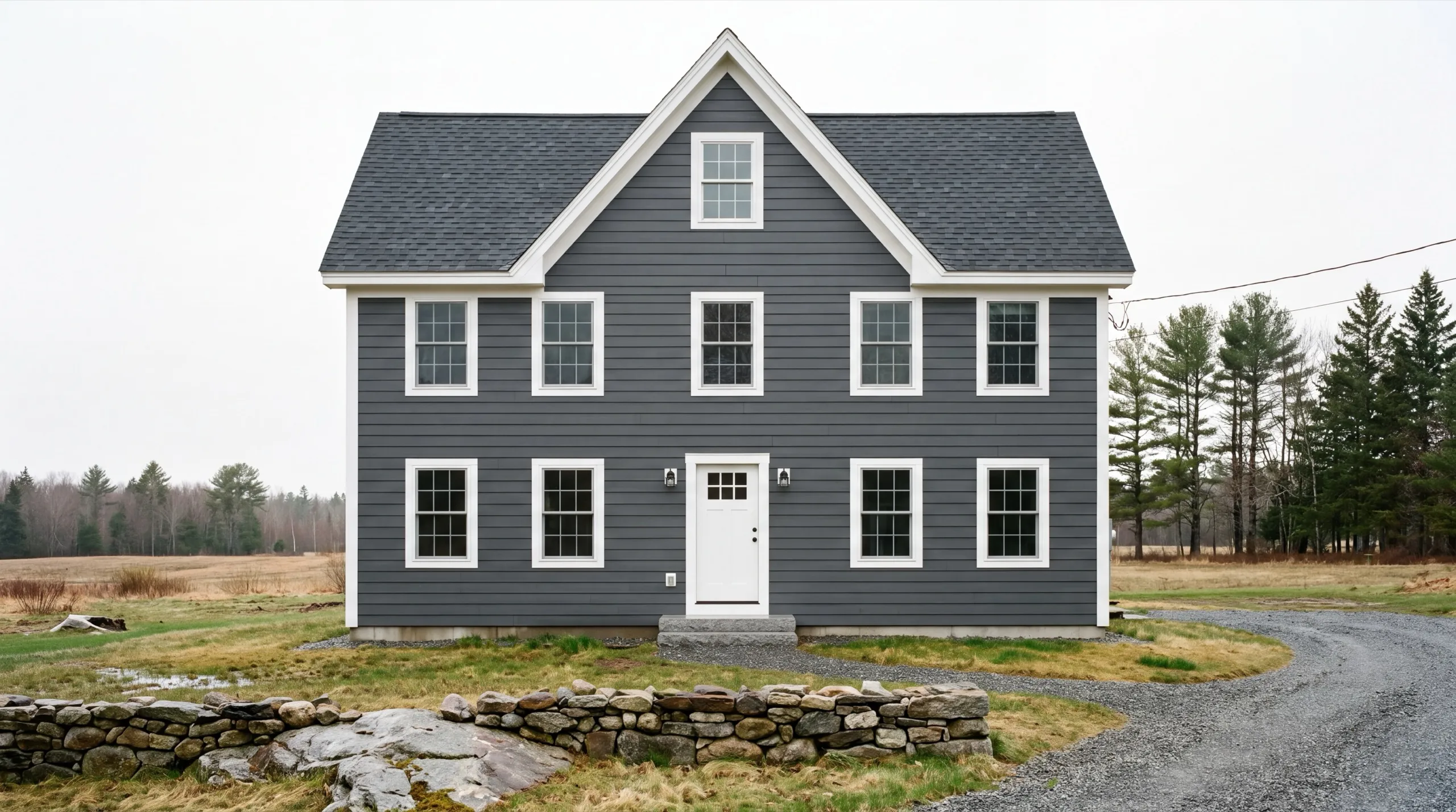 finished siding exterior on a Whitefield home