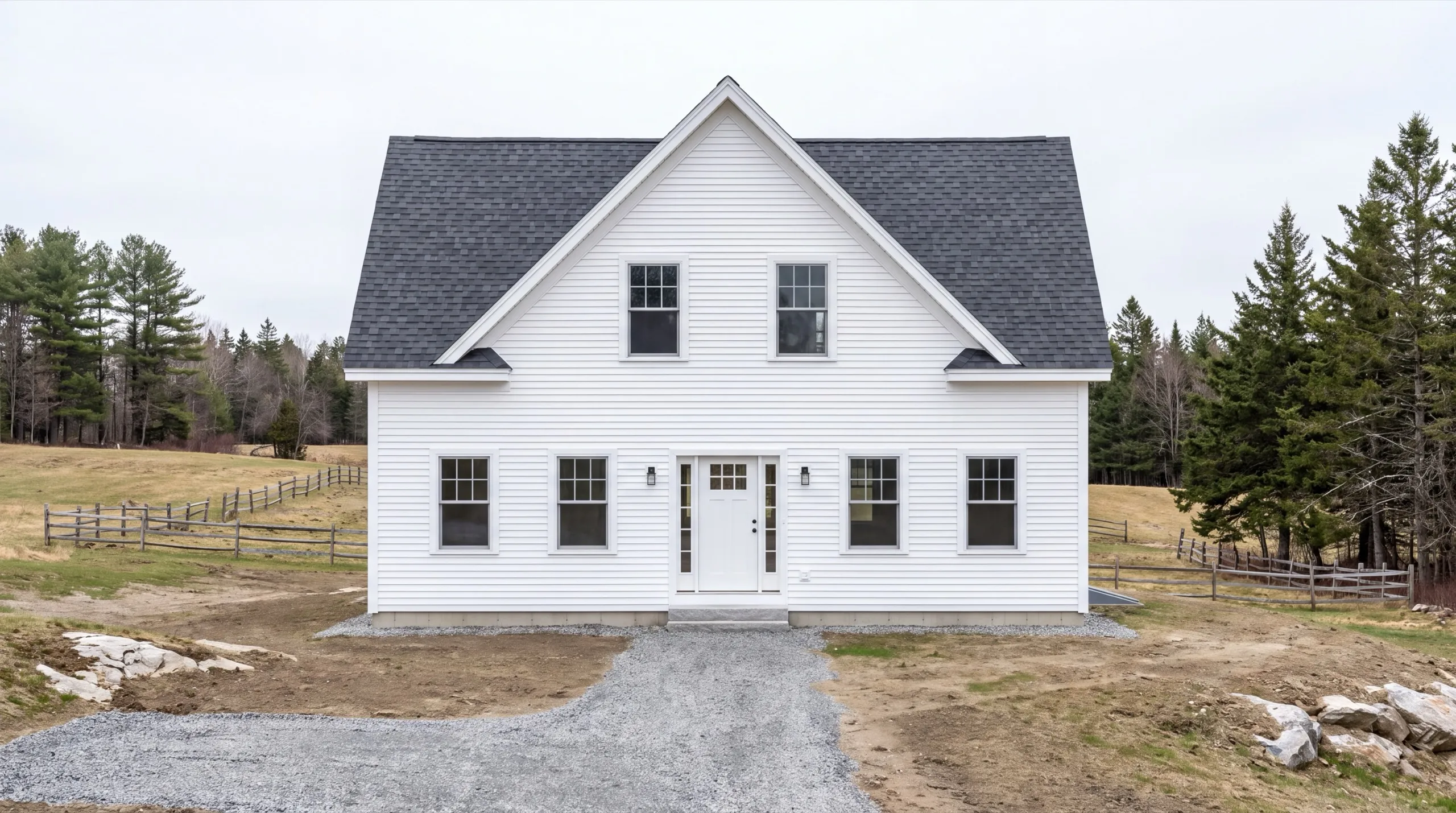 siding contractor in Whitefield, ME installing fiber-cement siding
