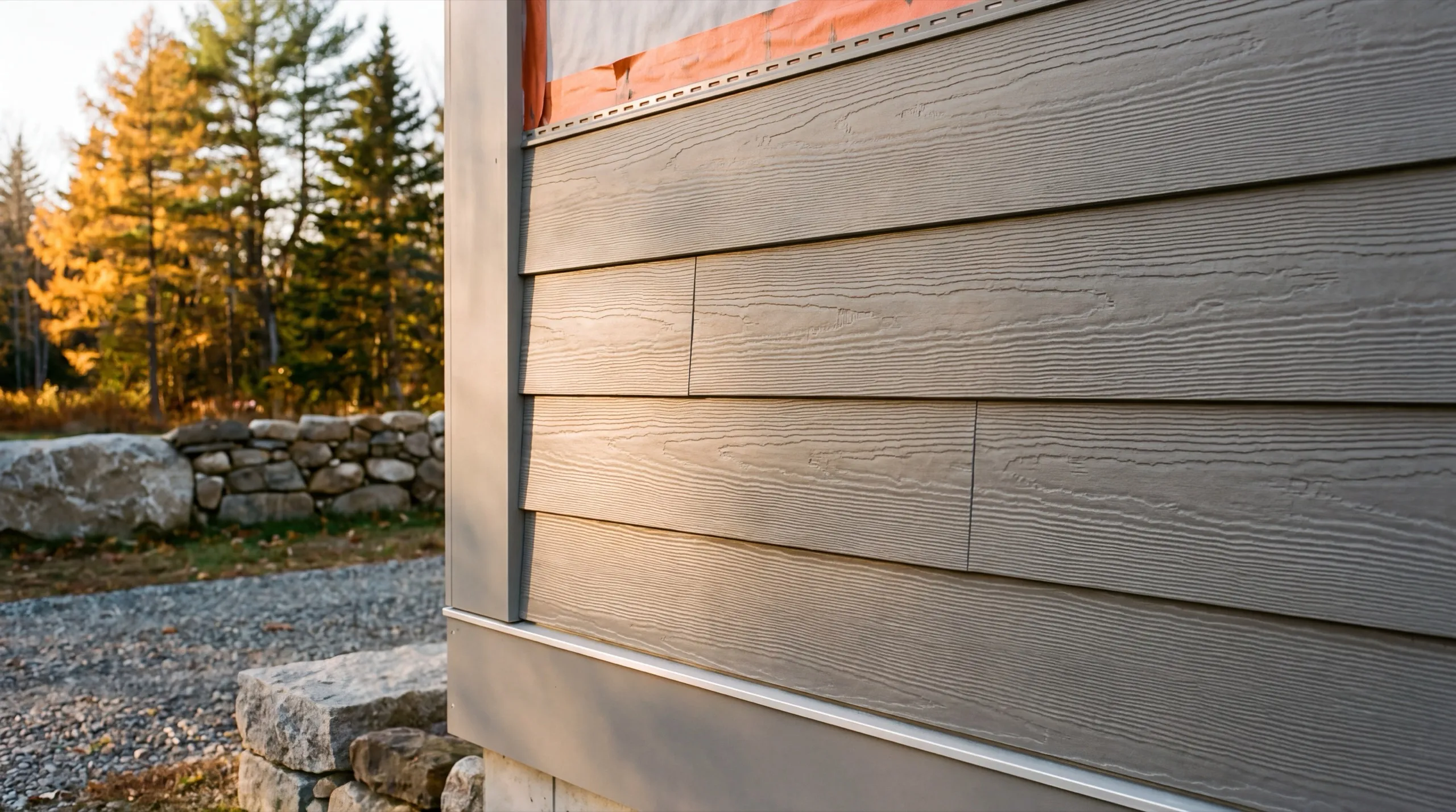 new siding installation in progress in Whitefield