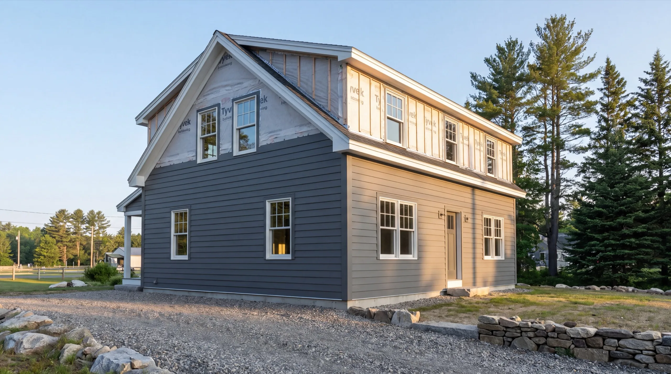 new siding installation in progress in Windsor