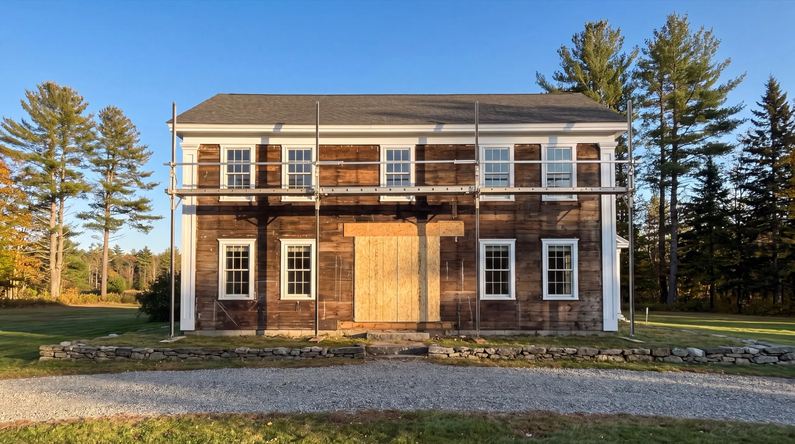 old siding removal on a Windsor home