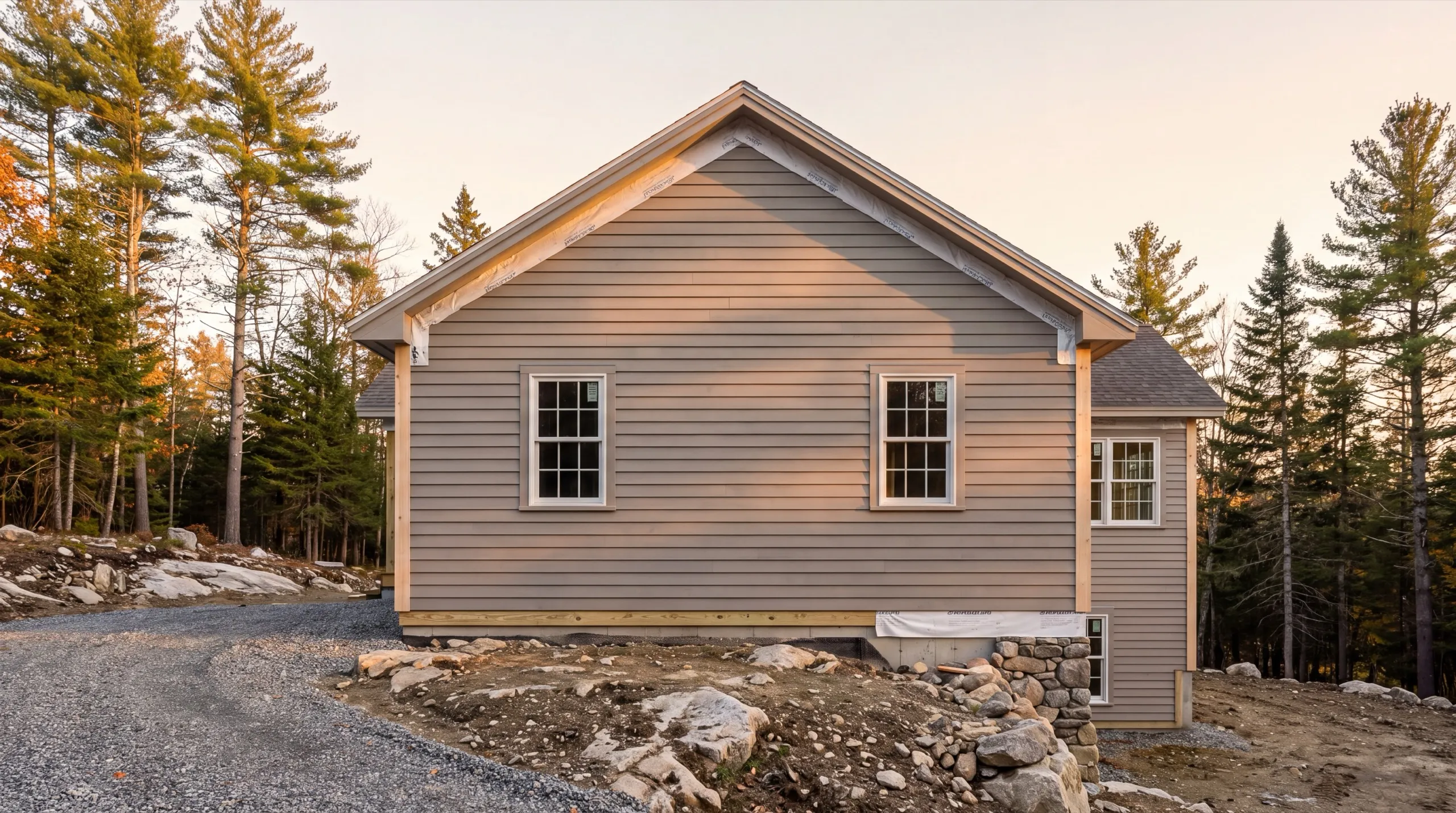 new siding installation in progress in Winthrop