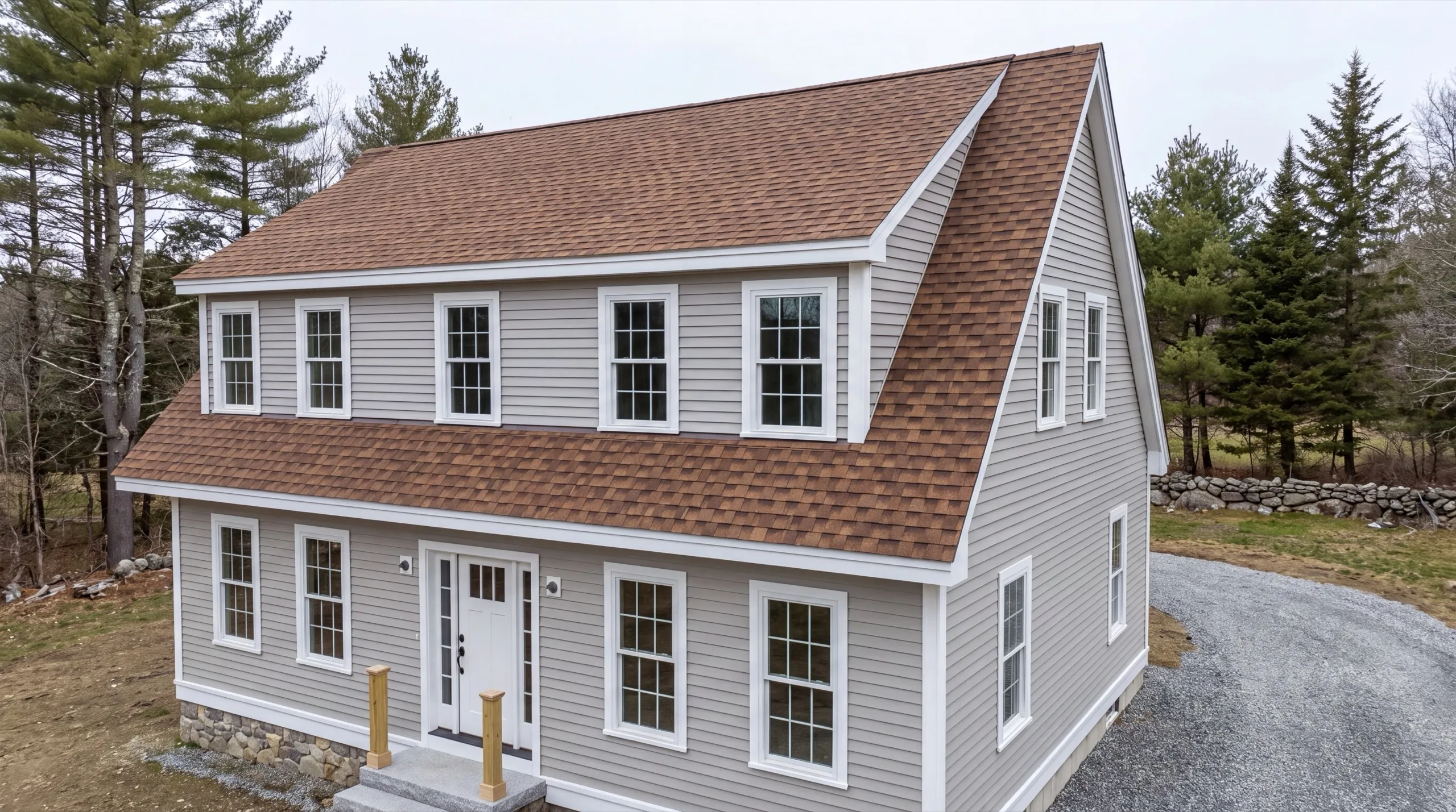 siding contractor in Wiscasset, ME installing fiber-cement siding