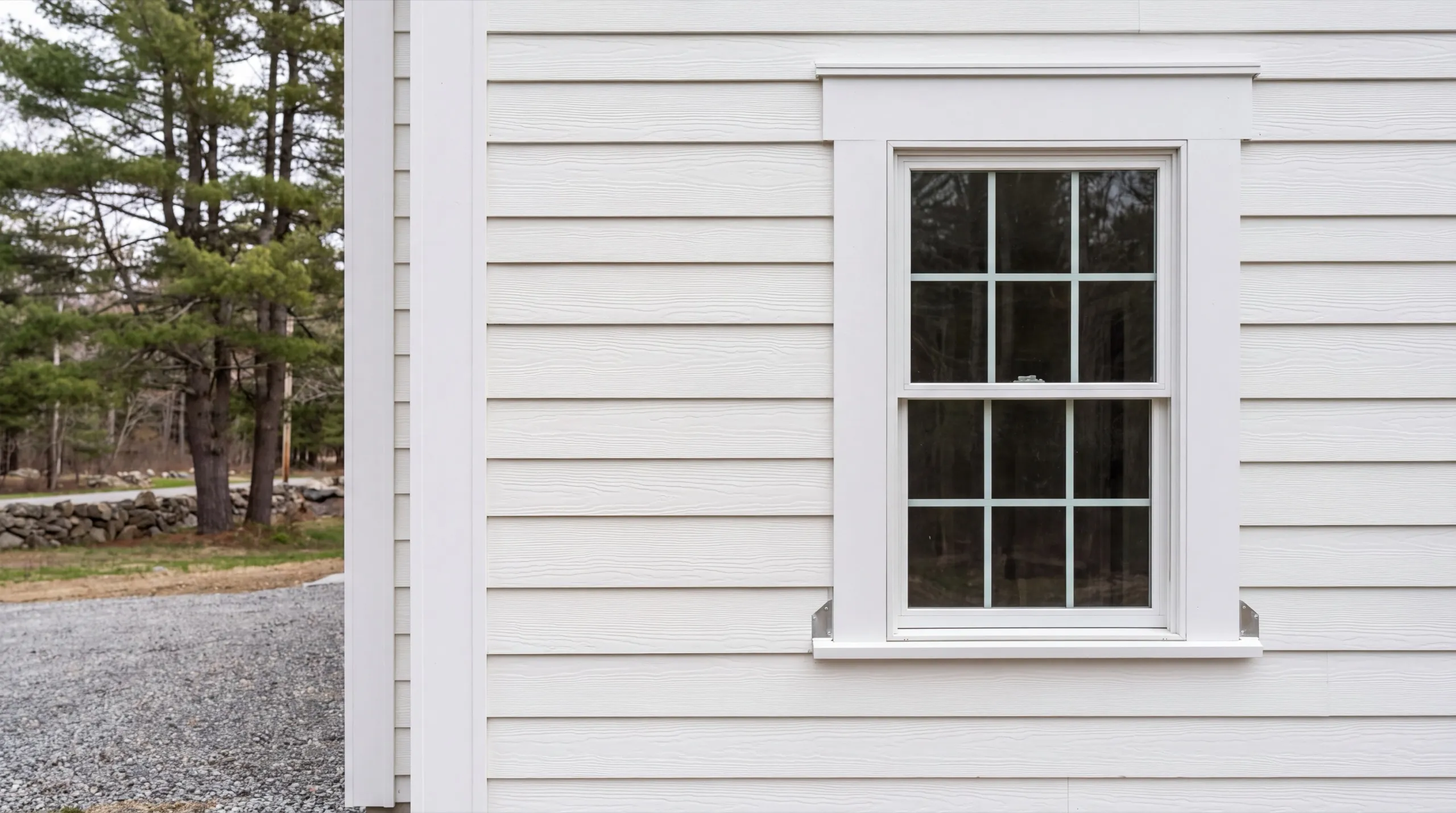 trim and flashing detail on a Wiscasset siding job