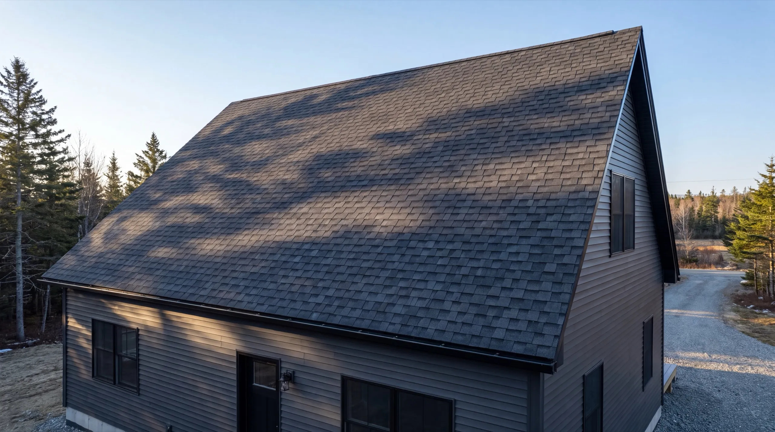 wood siding replacement on a Central Maine home